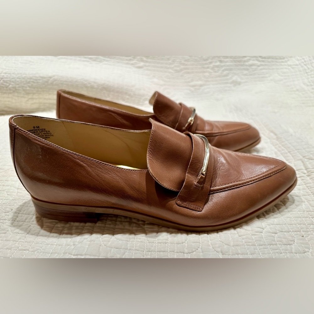Nine West tan loafers - size 9M - Picture 5 of 8